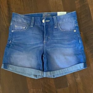 Justice jean shorts